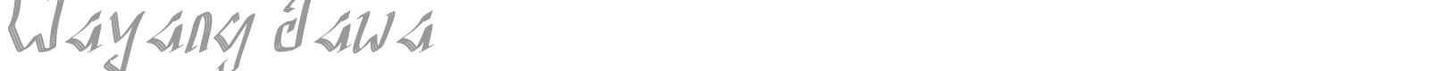Wayang Jawa font preview